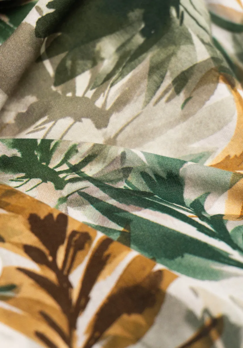 Tropical Print Sport Shirt