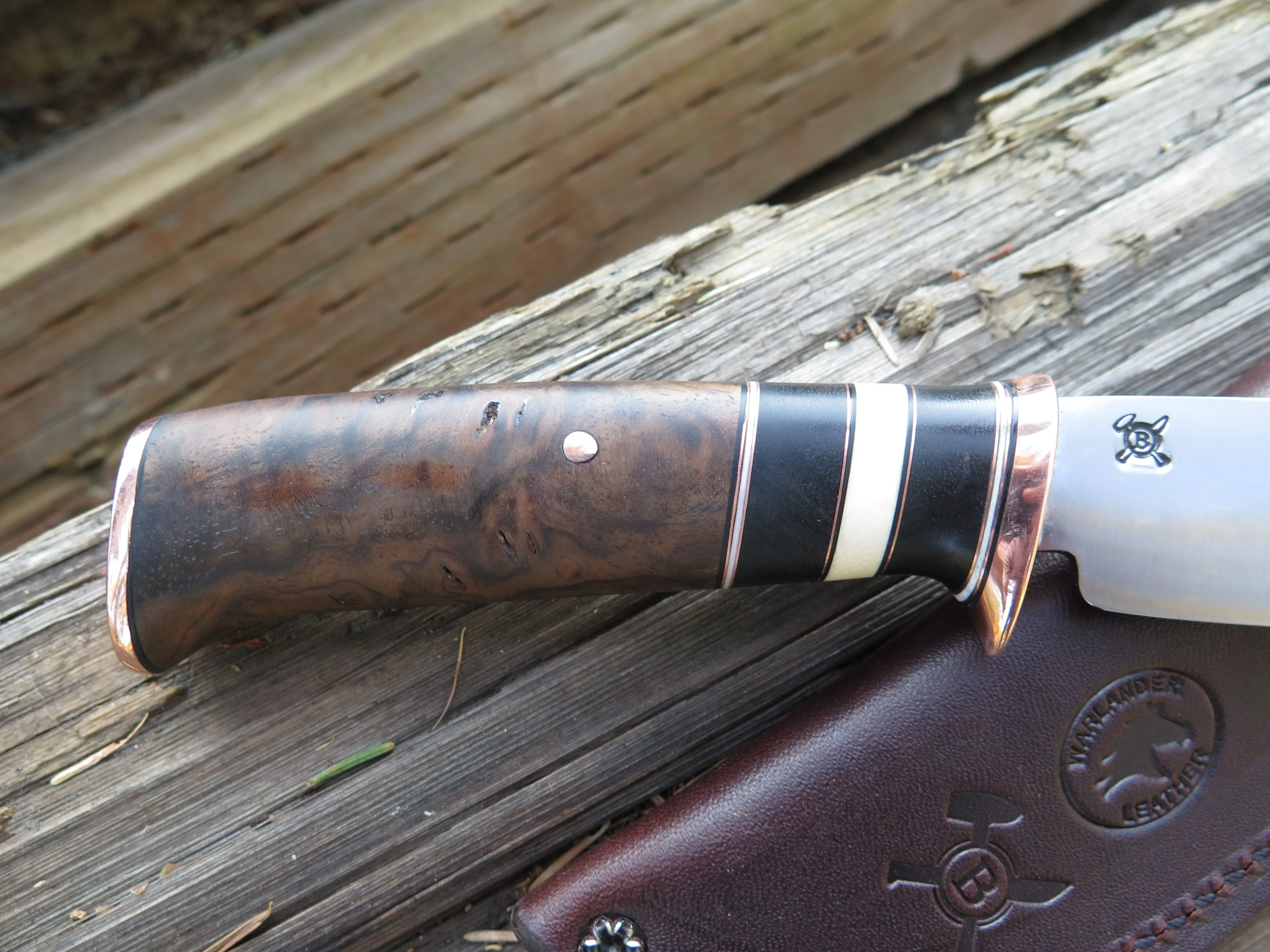 Turkish Walnut   Copper Trout & Bird
