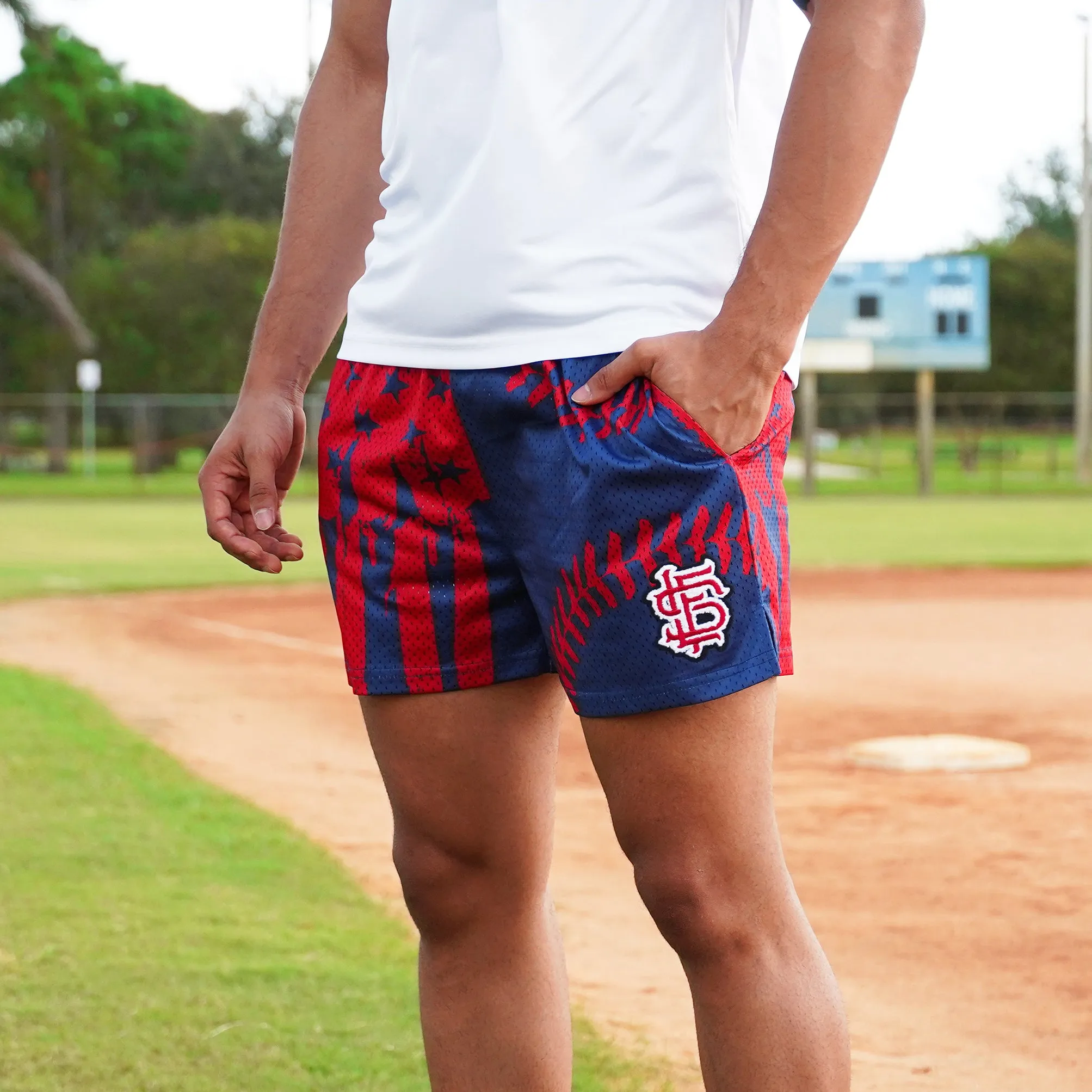 USA Baseball Muted Color Shorts - 5"