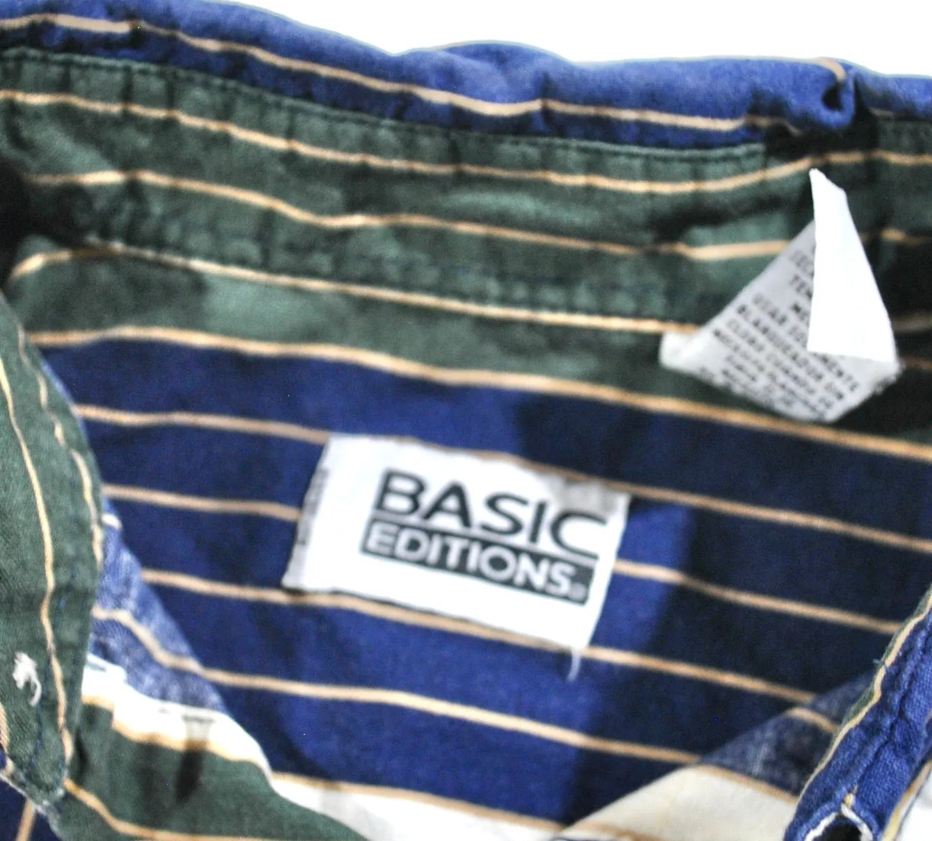 Vintage Basic Editions Button Shirt Size Small
