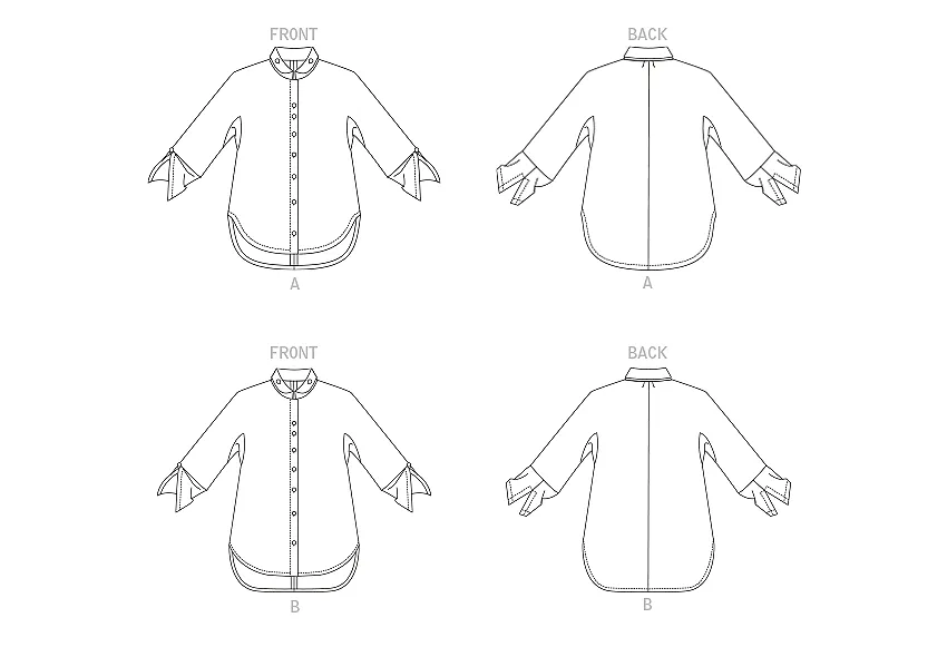 Vogue Pattern V1899 Misses' Shirts