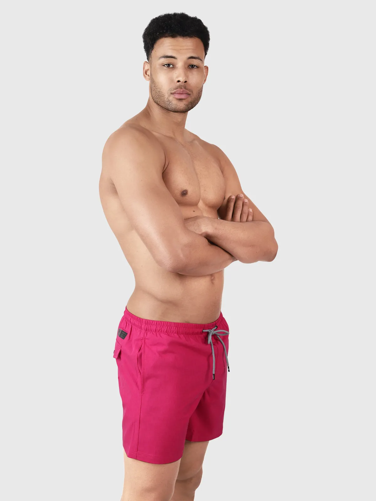 Volleyer Men Swim Shorts | Pink