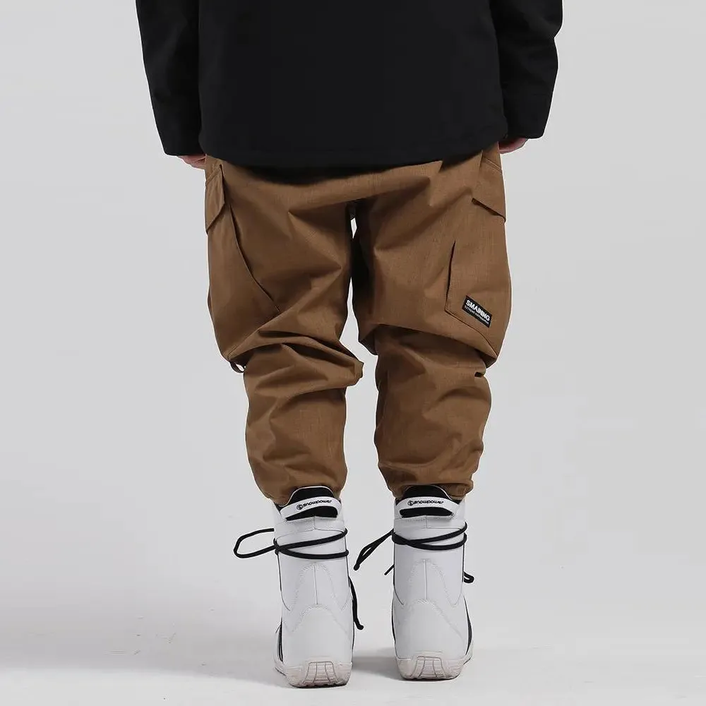 Waterproof Hip-hop Snowboard Ski Pants Slim Fit Pants for Snow Sports