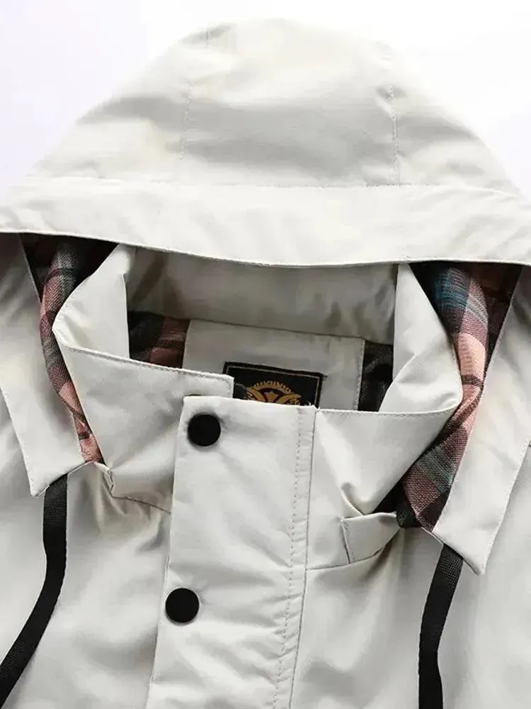 Waterproof Hooded Men's Windbreaker Jacket