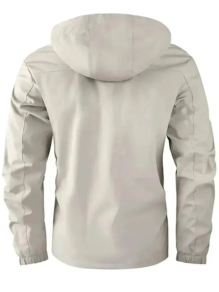 Waterproof Hooded Men's Windbreaker Jacket