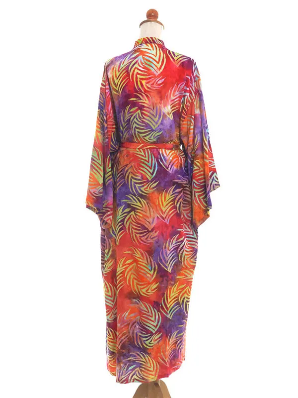 Wenkouban-Black Friday Christmas Thanksgiving Bohemia Printed Belted Long Sleeves Cover-Up