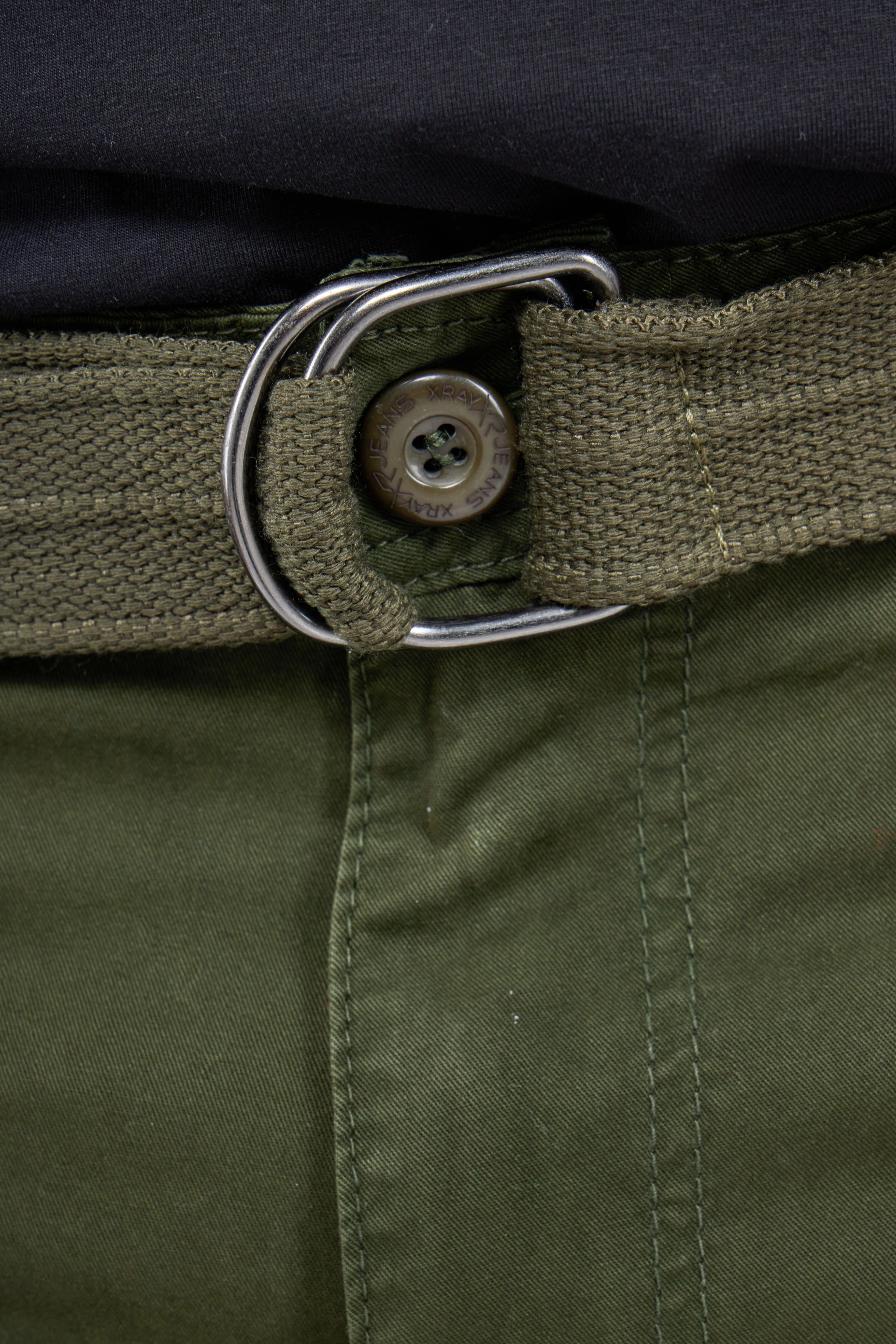 X RAY Men's 12.5" Long Cotton Cargo Shorts