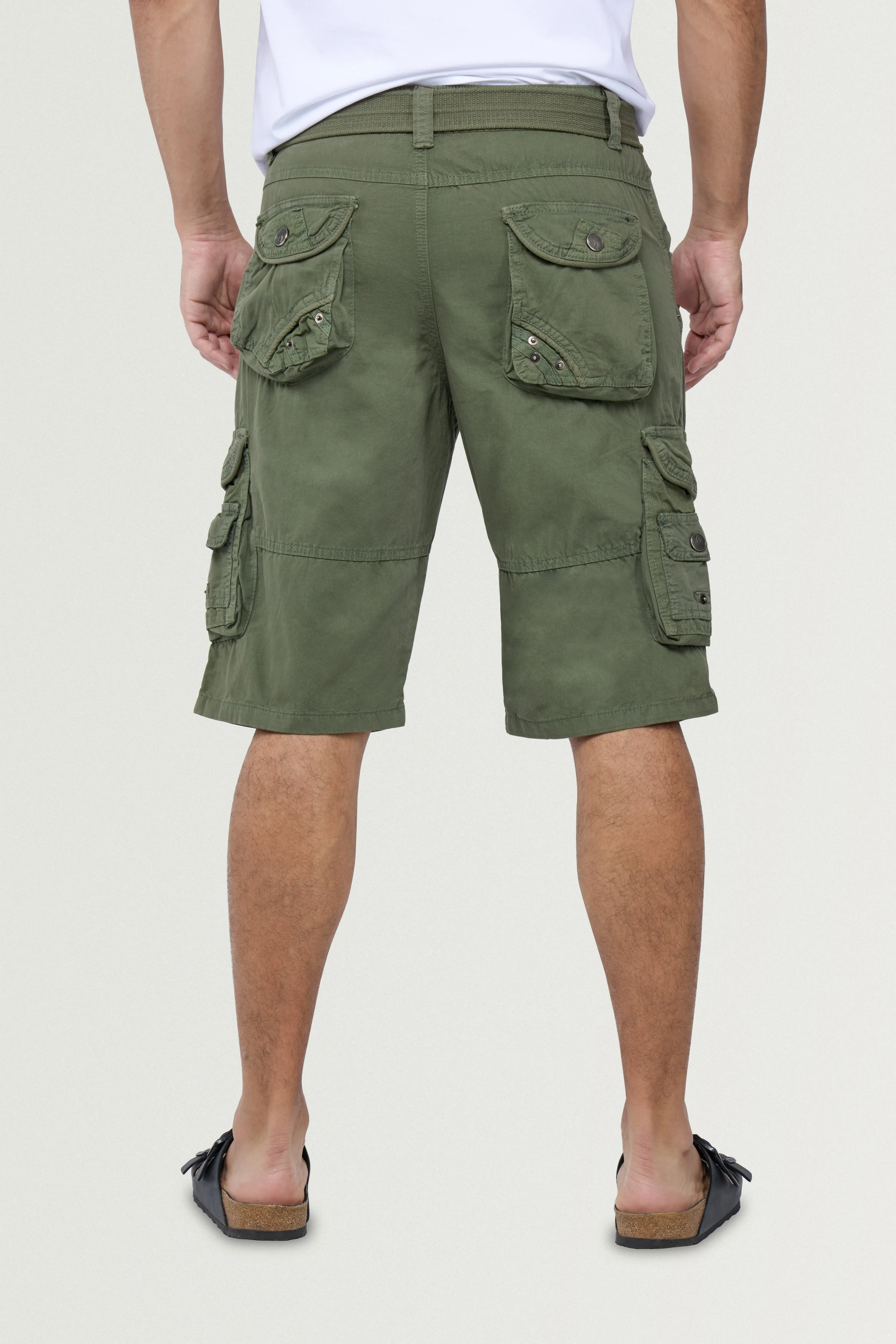 X RAY Men's 12.5" Long Cotton Cargo Shorts