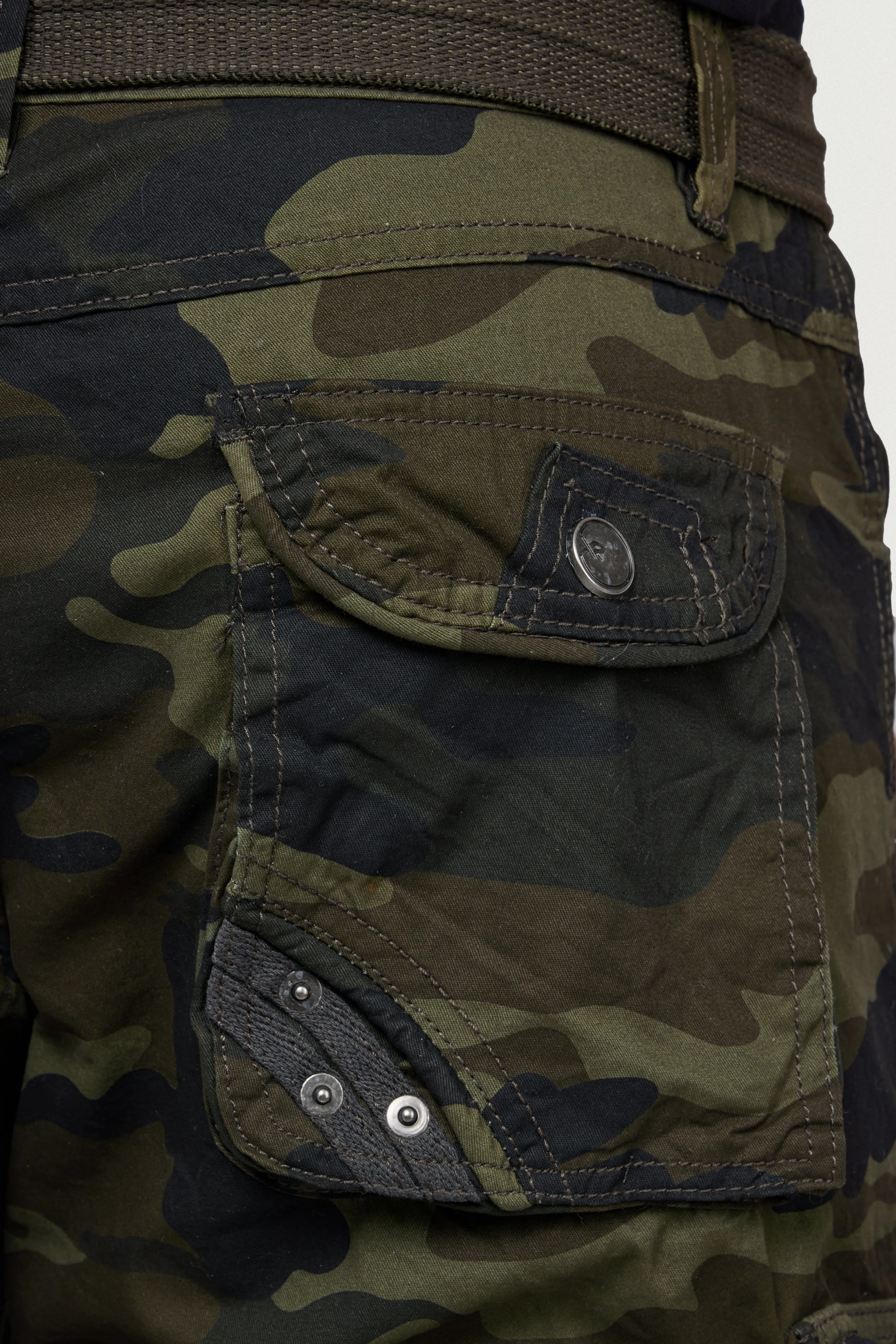 X RAY Men's 12.5" Long Cotton Cargo Shorts