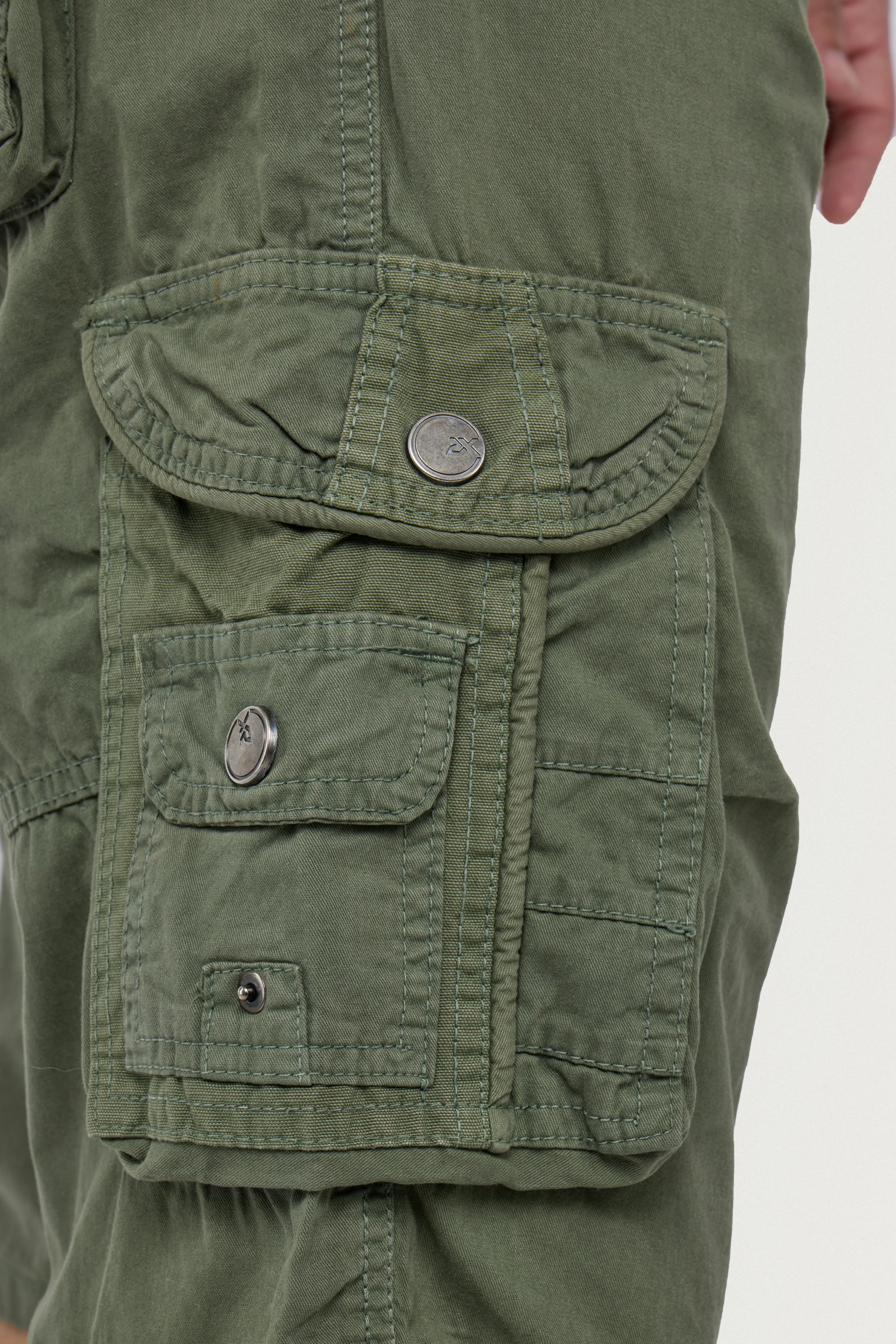 X RAY Men's 12.5" Long Cotton Cargo Shorts