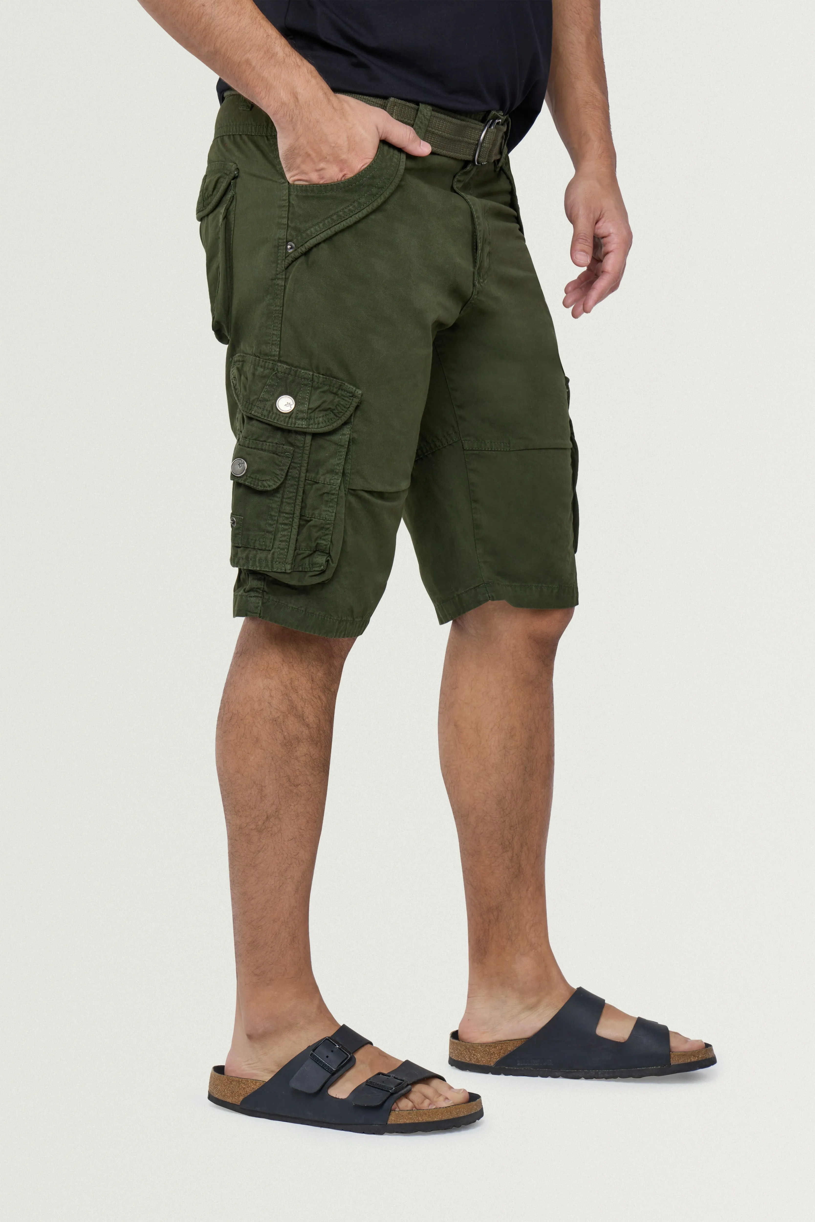 X RAY Men's 12.5" Long Cotton Cargo Shorts