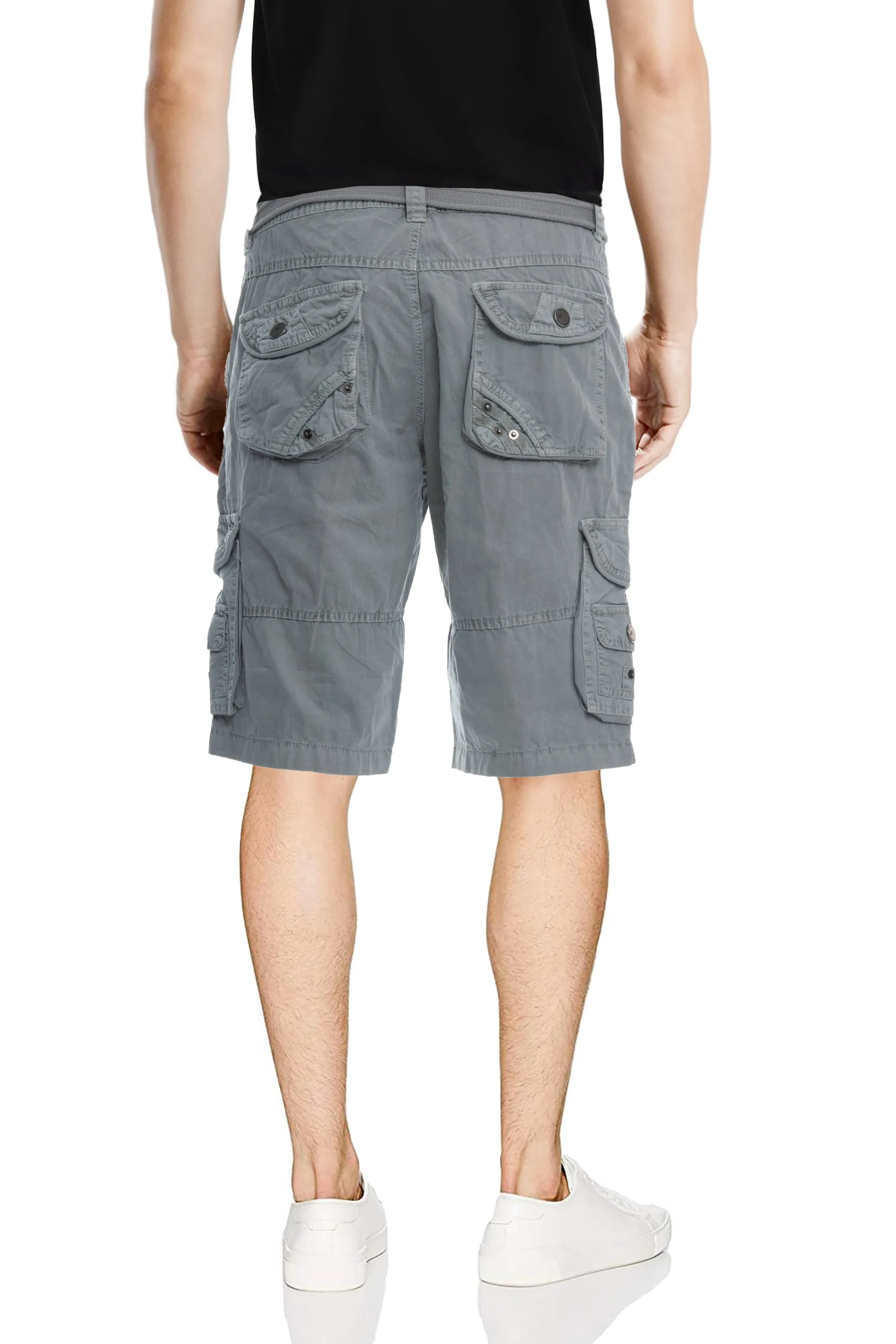 X RAY Men's 12.5" Long Cotton Cargo Shorts