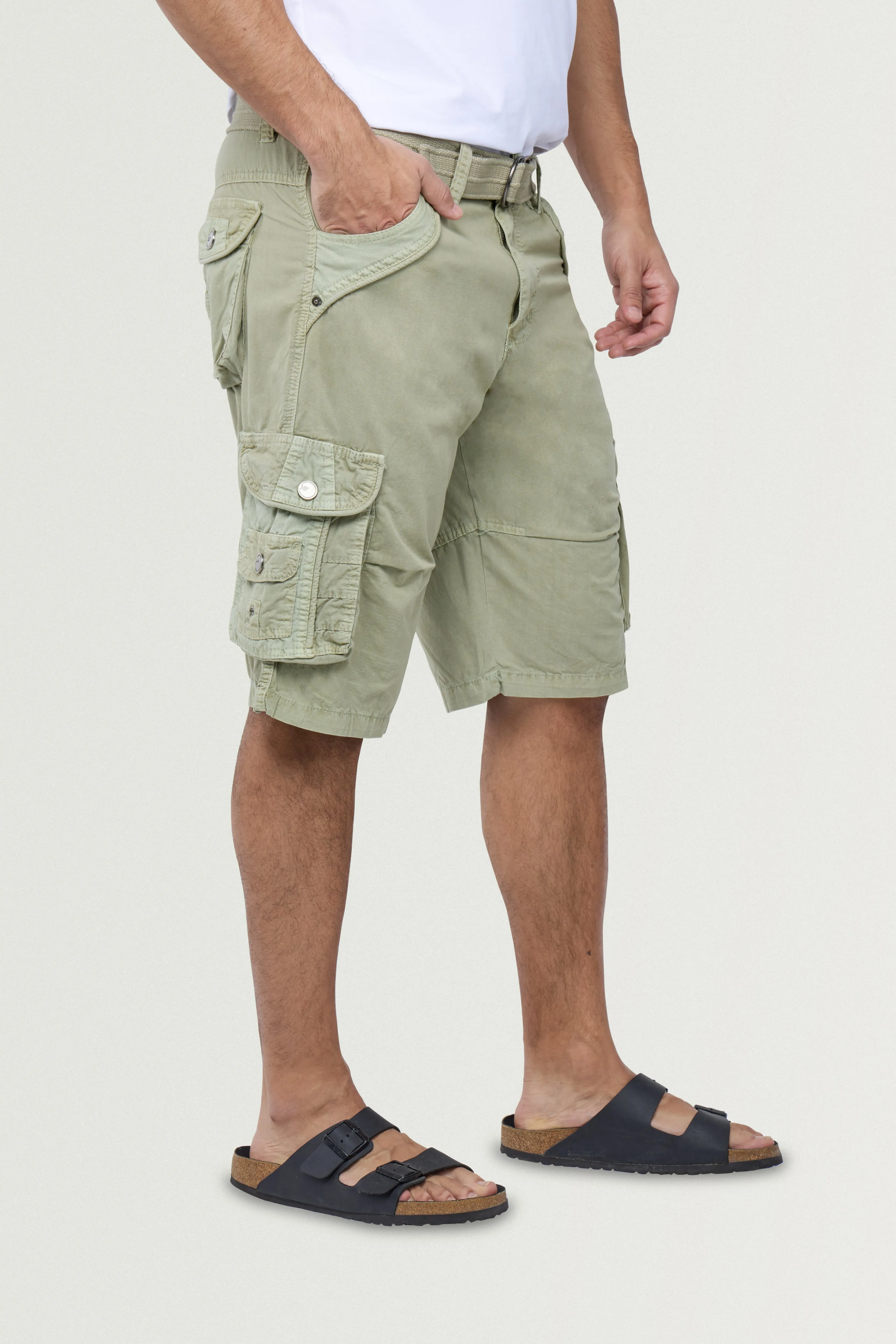 X RAY Men's 12.5" Long Cotton Cargo Shorts