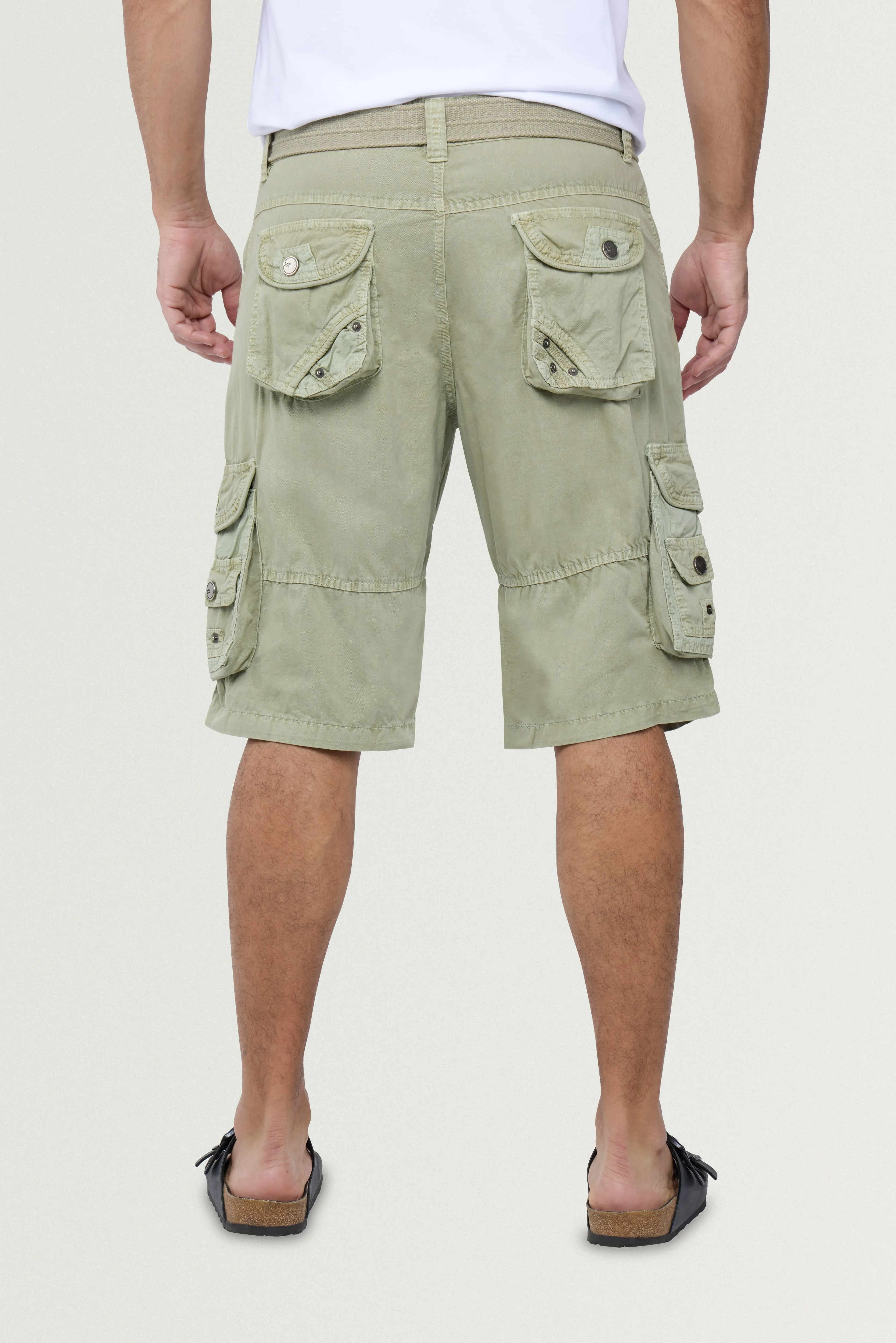 X RAY Men's 12.5" Long Cotton Cargo Shorts