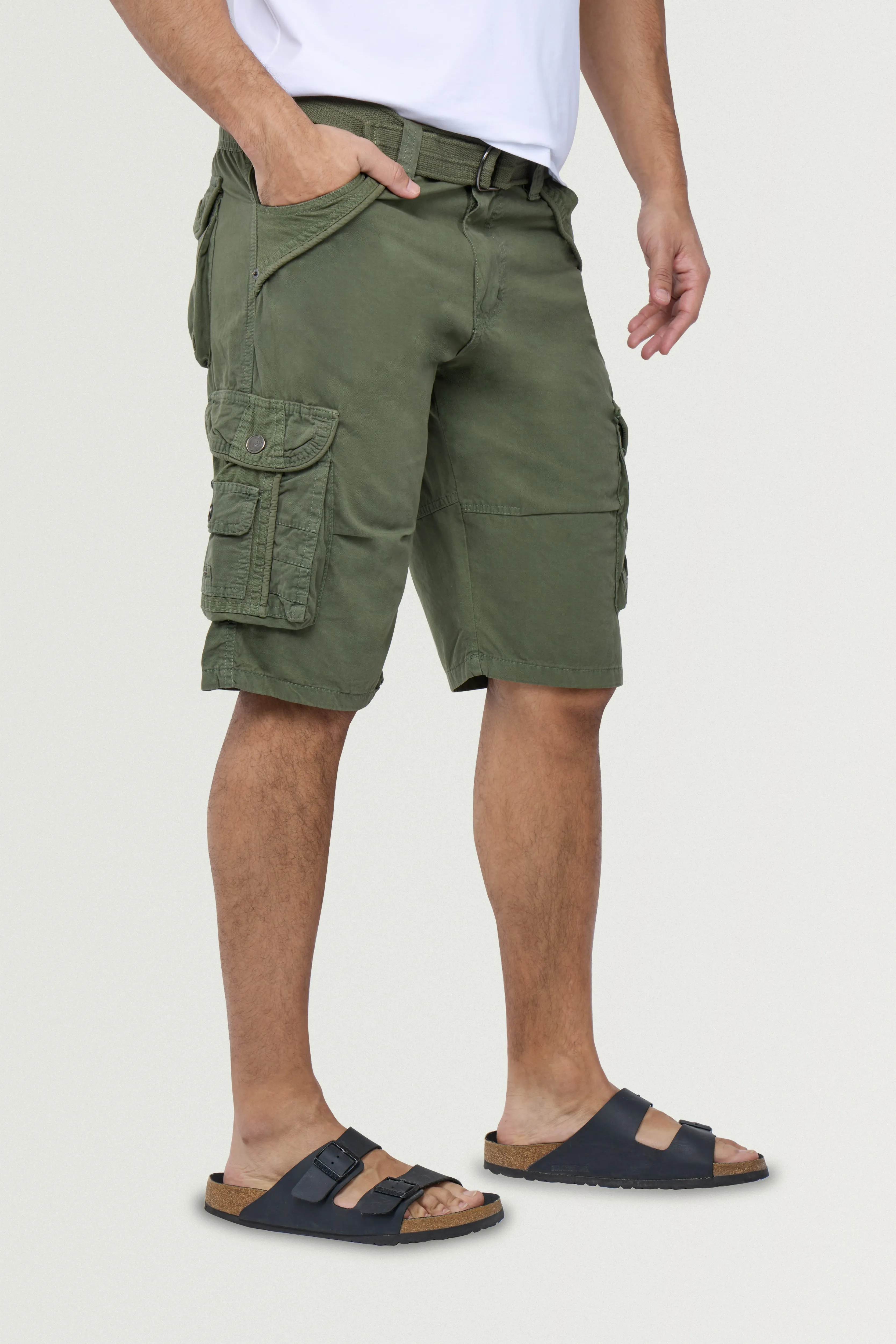 X RAY Men's 12.5" Long Cotton Cargo Shorts