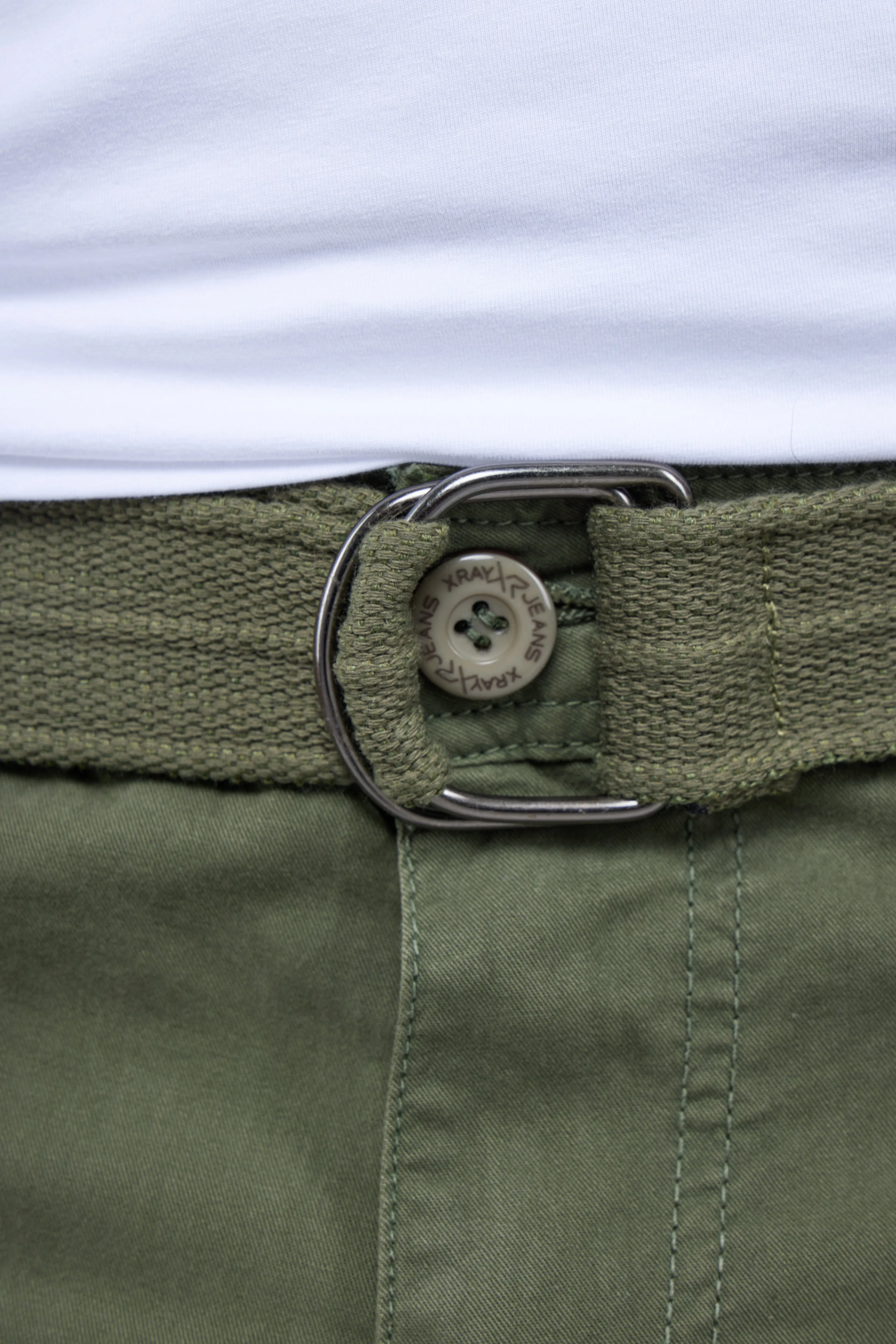 X RAY Men's 12.5" Long Cotton Cargo Shorts
