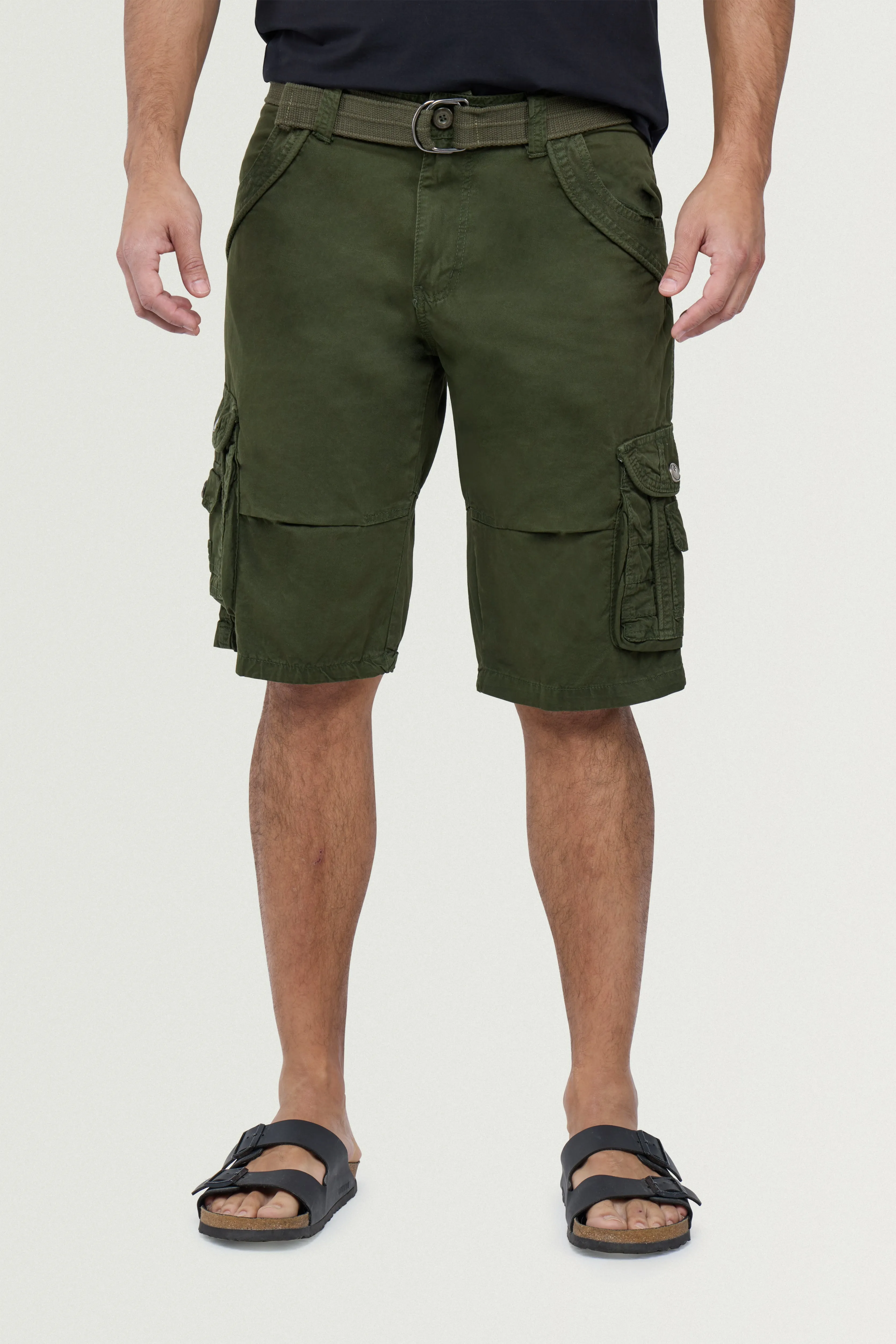 X RAY Men's 12.5" Long Cotton Cargo Shorts