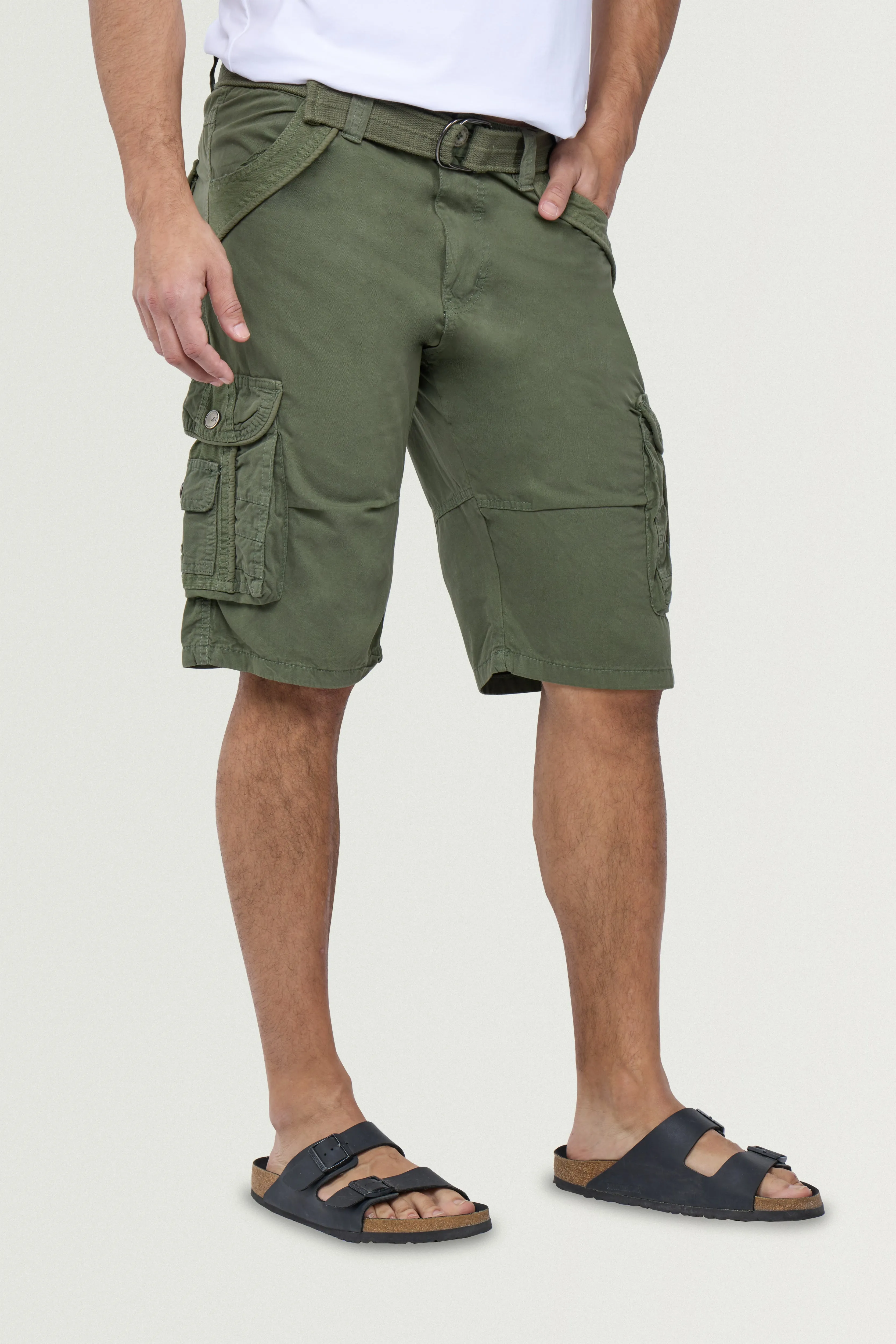 X RAY Men's 12.5" Long Cotton Cargo Shorts