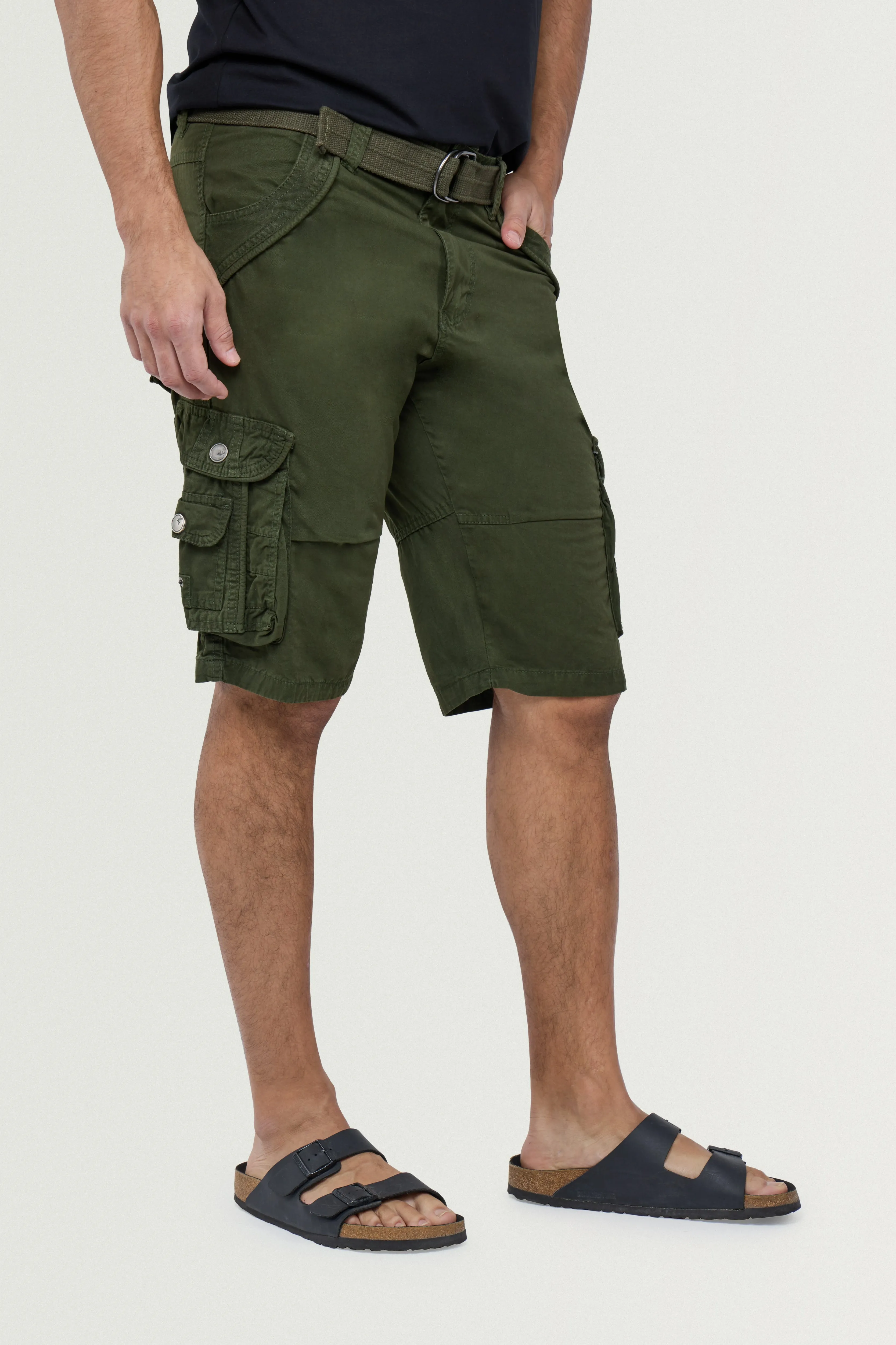X RAY Men's 12.5" Long Cotton Cargo Shorts