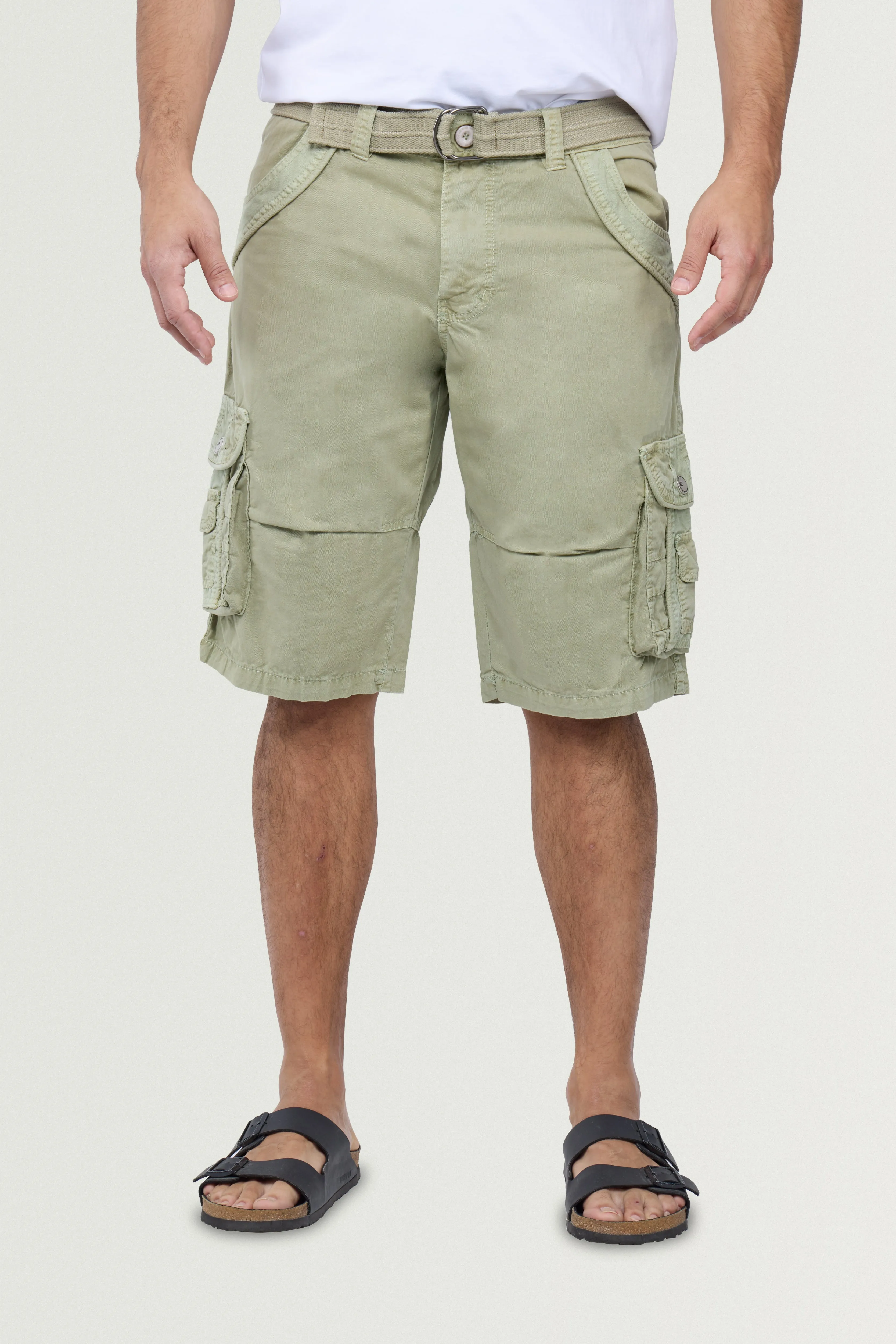 X RAY Men's 12.5" Long Cotton Cargo Shorts
