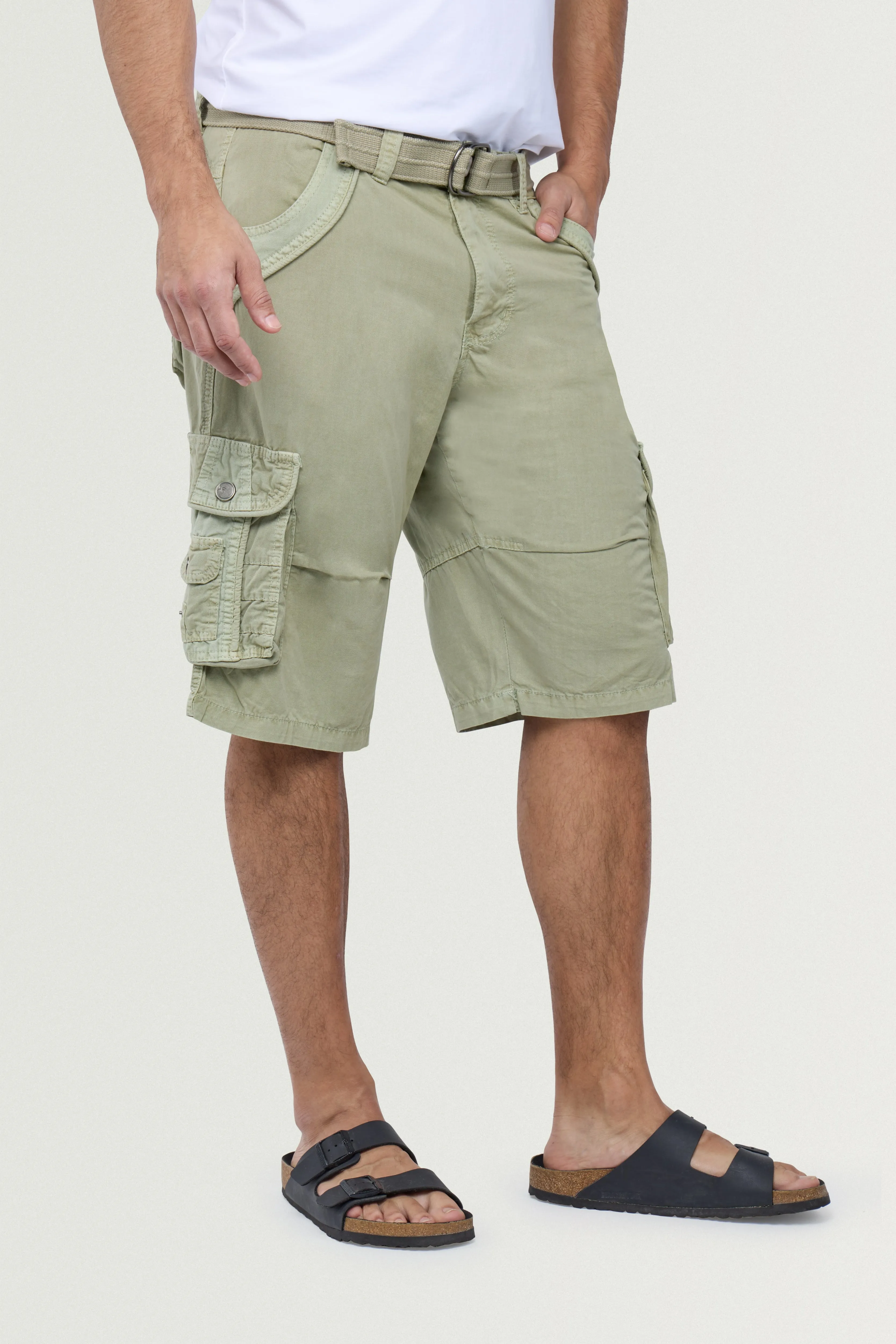 X RAY Men's 12.5" Long Cotton Cargo Shorts