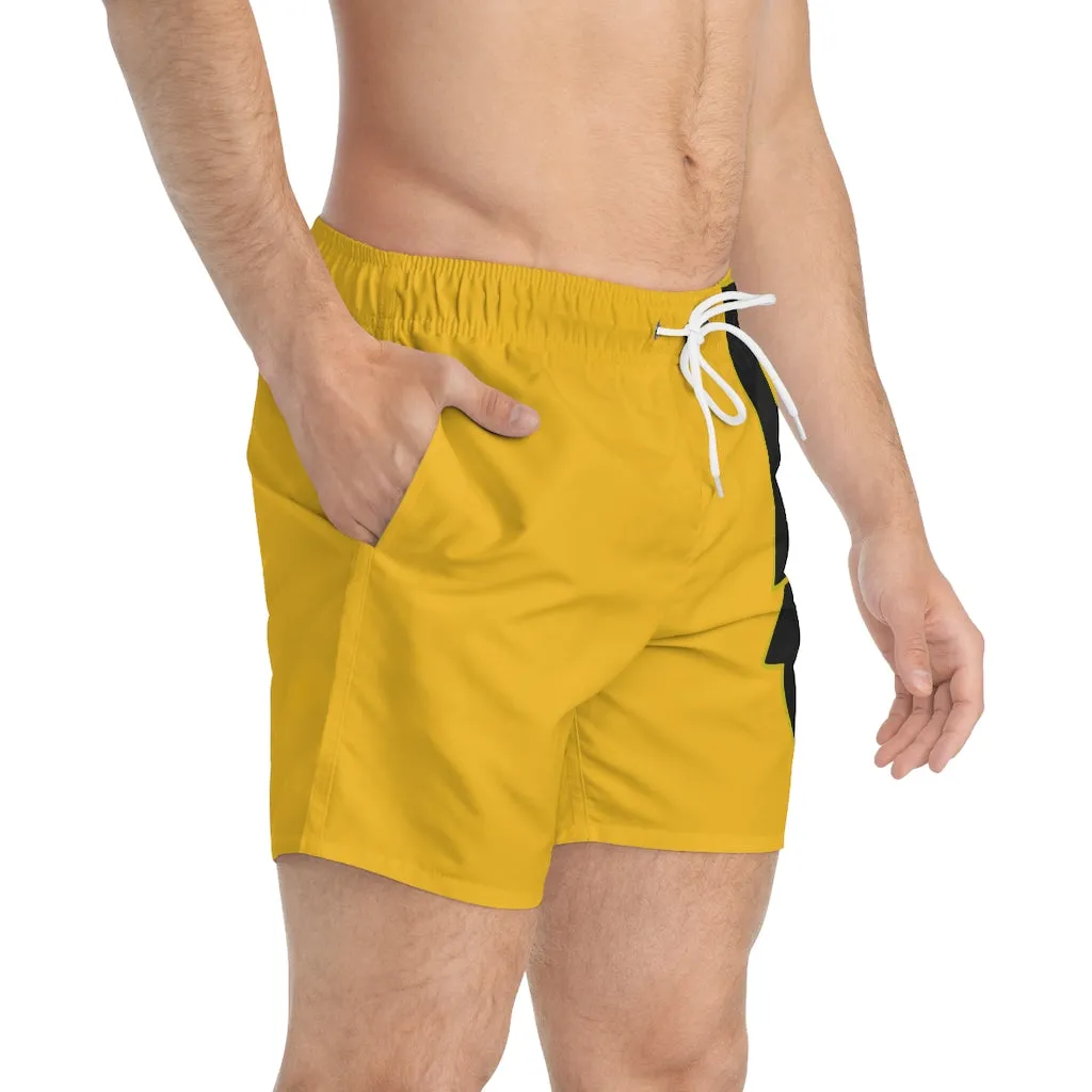Yellow Hoochie Daddy Swim Trunks
