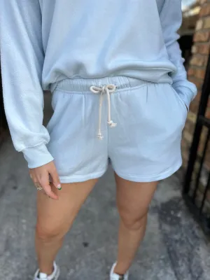 Z Supply Play on Fleece Shorts- Pool Blue