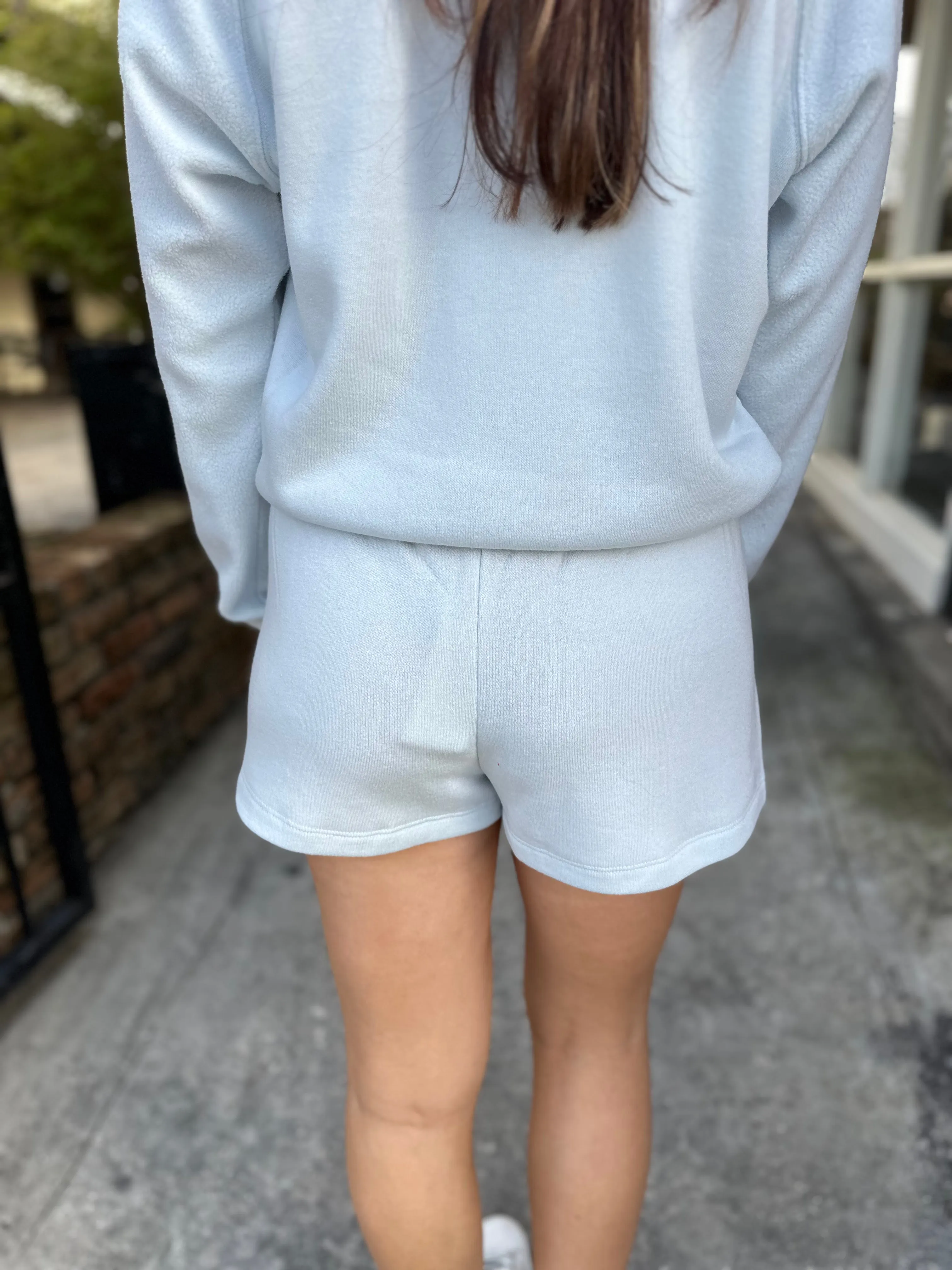 Z Supply Play on Fleece Shorts- Pool Blue